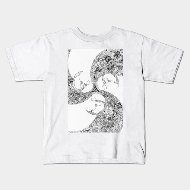 Fishes Classic Kids T-Shirt by wanungara